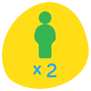 2 p